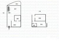 龙寰世纪2室2厅2卫46㎡户型图