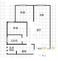 幸福家园2室2厅1卫73㎡户型图