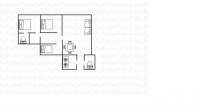 渝碚路小区3室1厅2卫120㎡户型图