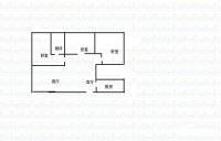 黄角湾黄角园3室2厅1卫33㎡户型图