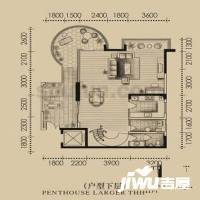 海棠晓月怡景天域1室2厅1卫236㎡户型图