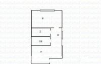 地母亭2室1厅1卫42㎡户型图