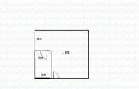 恒通云鼎国际公寓1室0厅1卫29㎡户型图