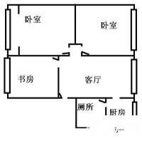 新桂花园3室1厅1卫79㎡户型图
