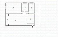 畔江楼1室1厅1卫62㎡户型图