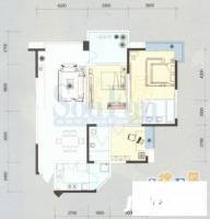 浪高凯悦大厦商住楼1室1厅1卫220㎡户型图