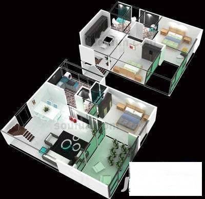 联合国际住宅1室0厅0卫75㎡户型图