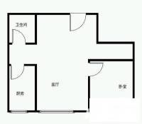 假日滨江花园1室1厅1卫42㎡户型图