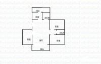 江滨路小区3室2厅2卫130㎡户型图