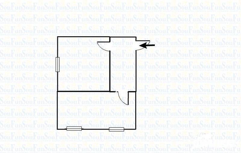 金洲大厦2室1厅1卫88㎡户型图