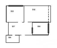 前进支路2室1厅1卫54㎡户型图