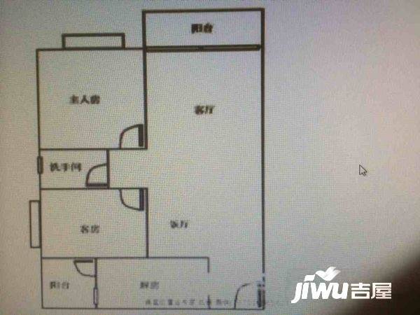 南方花园C3区龙景苑2室1厅1卫78㎡户型图