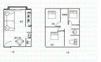 平安摩卡城3室2厅2卫40㎡户型图