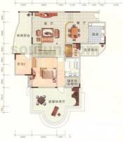 南方上格林阳光美谷2室3厅2卫187.2㎡户型图