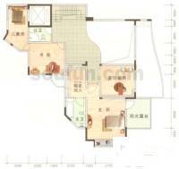 南方上格林阳光美谷3室2厅2卫205.5㎡户型图