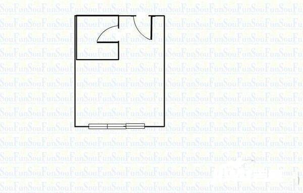 龙湖源著写字楼1室0厅1卫47㎡户型图