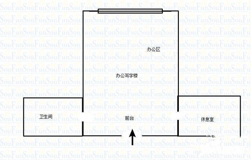 茂业东方时代写字楼1室1厅1卫222㎡户型图