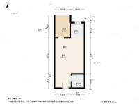 金科廊桥天都1室0厅1卫37㎡户型图