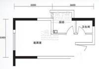 金象左右SOLO公寓1室0厅1卫22.2㎡户型图