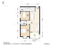 盛世龙都B区2室2厅1卫82㎡户型图