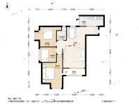 晋愉盛世融城C区3室2厅1卫103㎡户型图