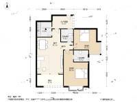 加洲国际2室2厅2卫93.7㎡户型图