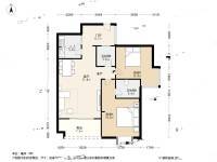 加洲国际2室2厅2卫93㎡户型图