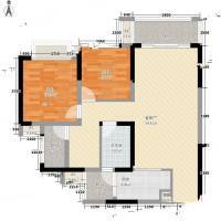 涪陵金科天籁城2室0厅0卫106㎡户型图