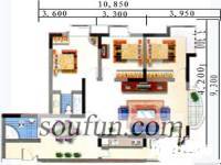 华竹小区5室3厅3卫134.5㎡户型图