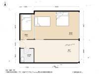 重百大楼3室2厅1卫65㎡户型图