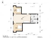 牌坊湾2室2厅1卫86㎡户型图