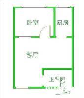 杨公桥1室1厅1卫54㎡户型图