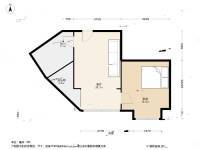 新生村1室1厅1卫48.6㎡户型图