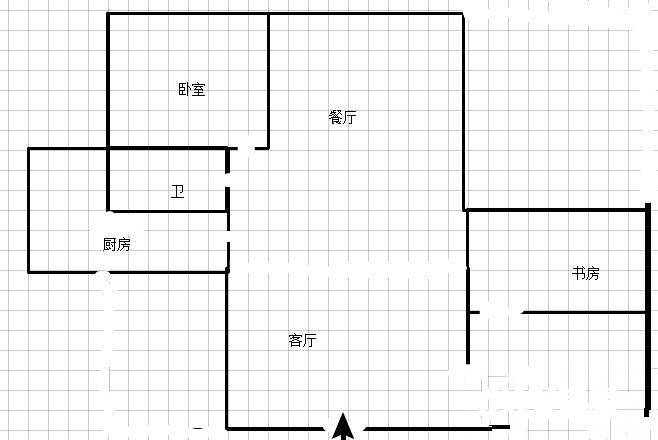 凤鸣戎苑2室2厅1卫80㎡户型图