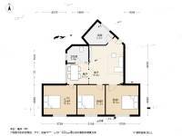 北固门3室2厅1卫90.3㎡户型图