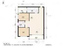 贝迪新城三期2室2厅1卫94㎡户型图