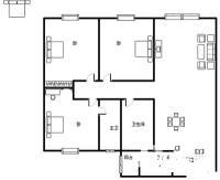 通泰门3室2厅2卫147㎡户型图