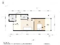 古楼四村2室1厅1卫51.6㎡户型图