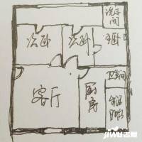 南城大道小区3室2厅2卫105㎡户型图