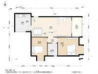 招商花园城馨园2室2厅1卫95㎡户型图