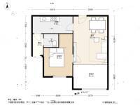 金洲大厦2室1厅1卫66㎡户型图