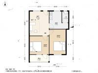 大西门2室1厅1卫58㎡户型图