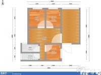白鹤林小区高级住宅3室2厅1卫102㎡户型图
