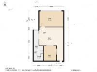 阳光青城2室1厅1卫35㎡户型图