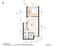 阳光青城1室1厅1卫35㎡户型图