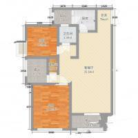 香山国际2室0厅0卫94㎡户型图