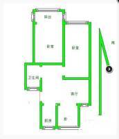 南湾营3室1厅1卫85㎡户型图