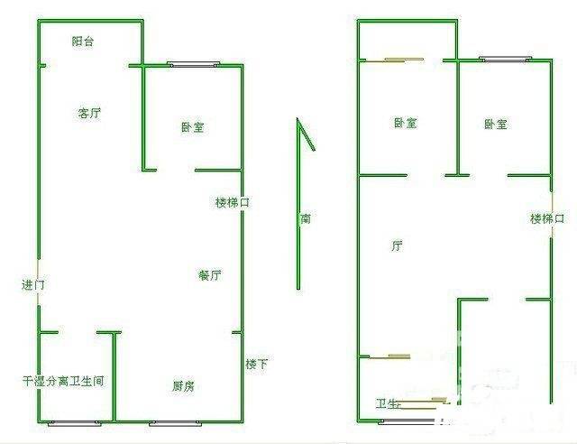 方圆城市绿洲4室2厅2卫83㎡户型图