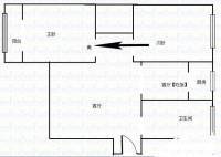 晓庄47号小区2室1厅1卫72㎡户型图