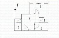 新门口小区2室1厅1卫62㎡户型图